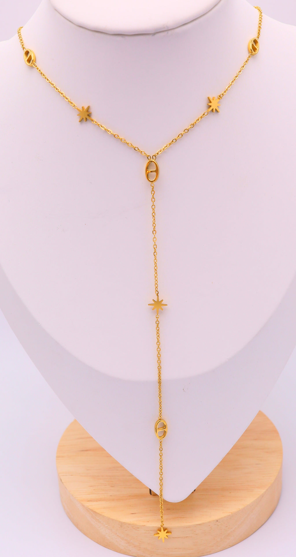 Collier Y avec étoile et d