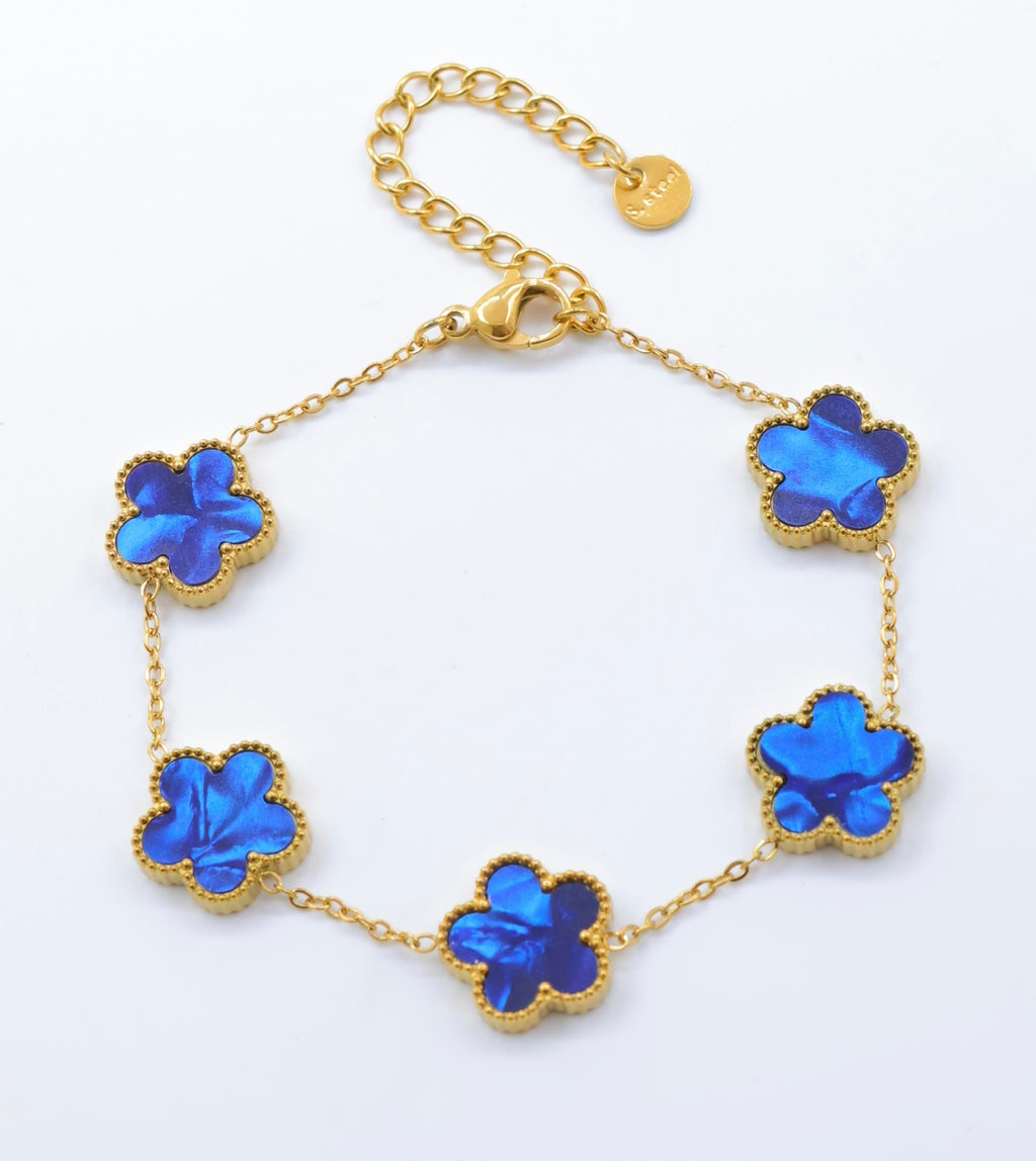 Bracelet Tréfles réversible au choix de couleur multiples