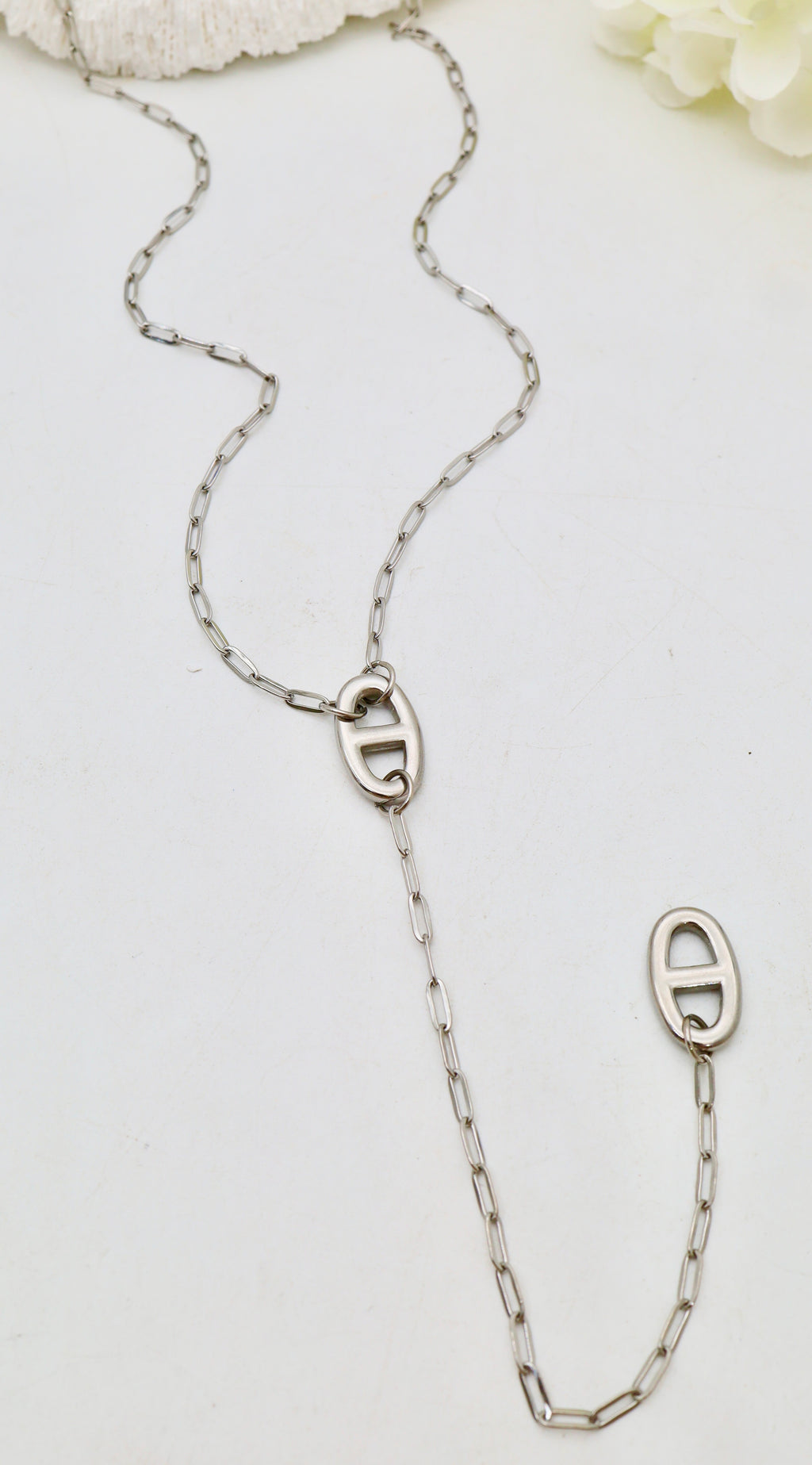 Collier Classic Forme Y à Maillons Ovales – Acier Inoxydable