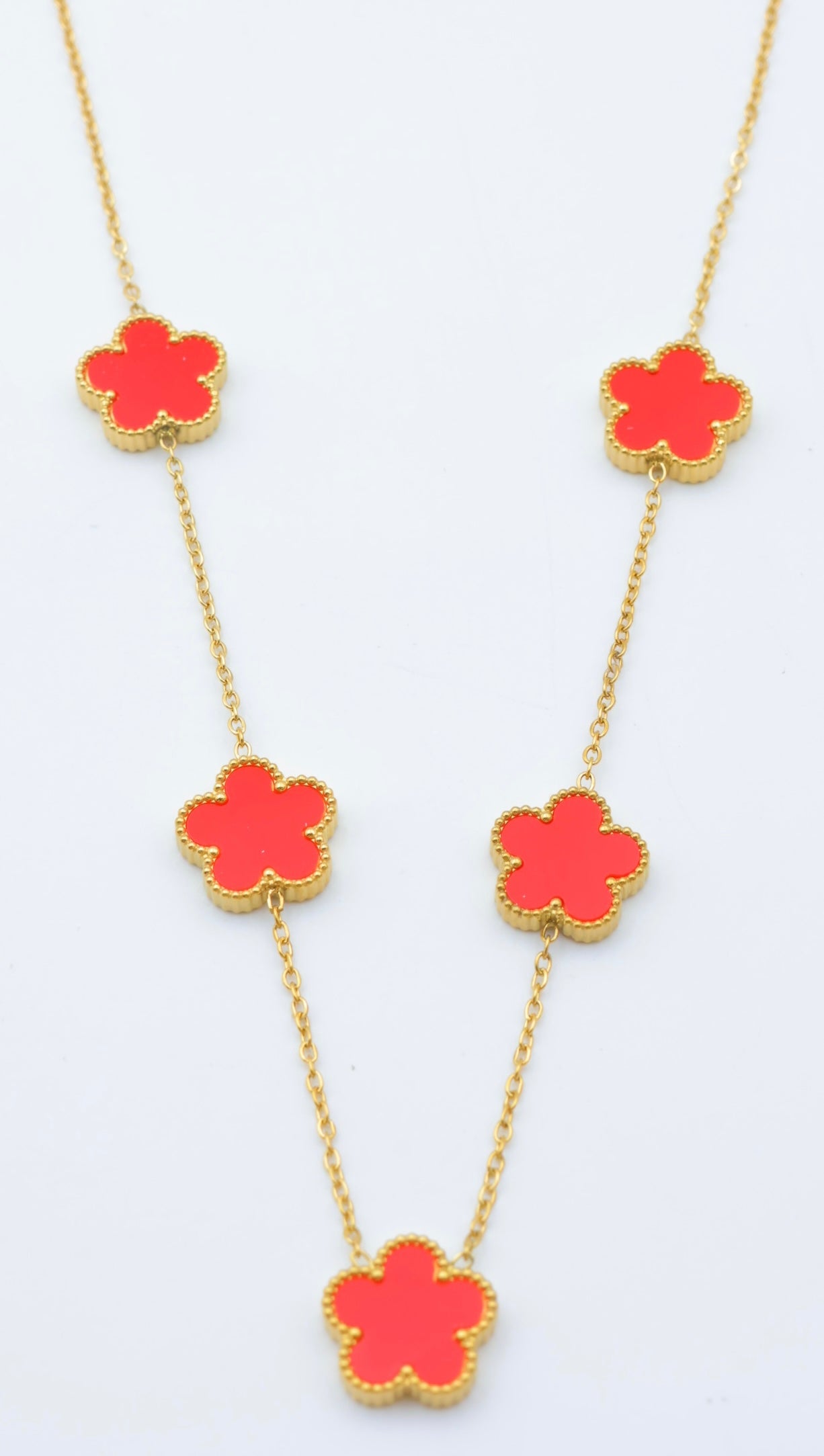 Collier trefles réversible acier inoxydable ajustable