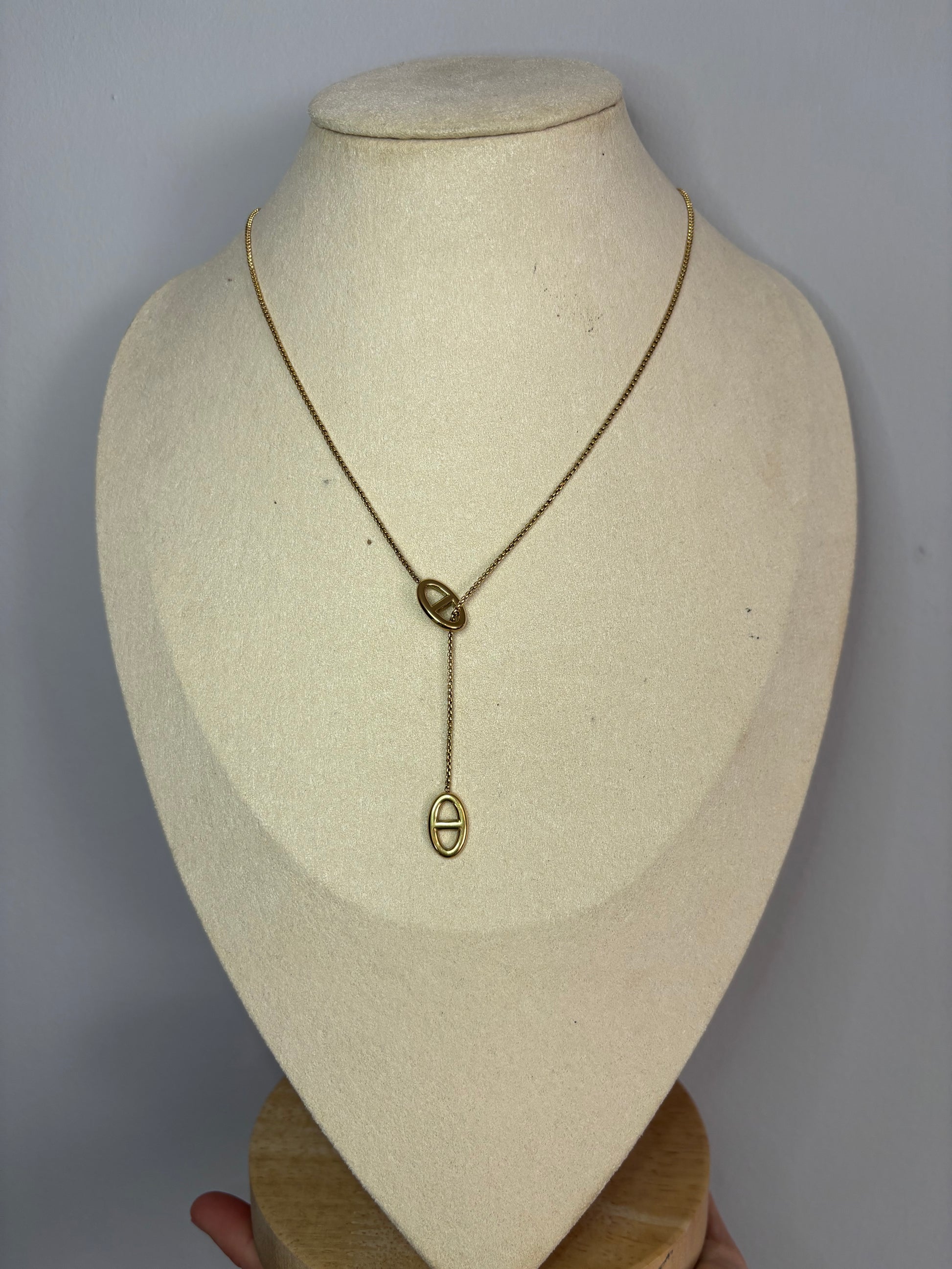 Collier Y simple coulissant