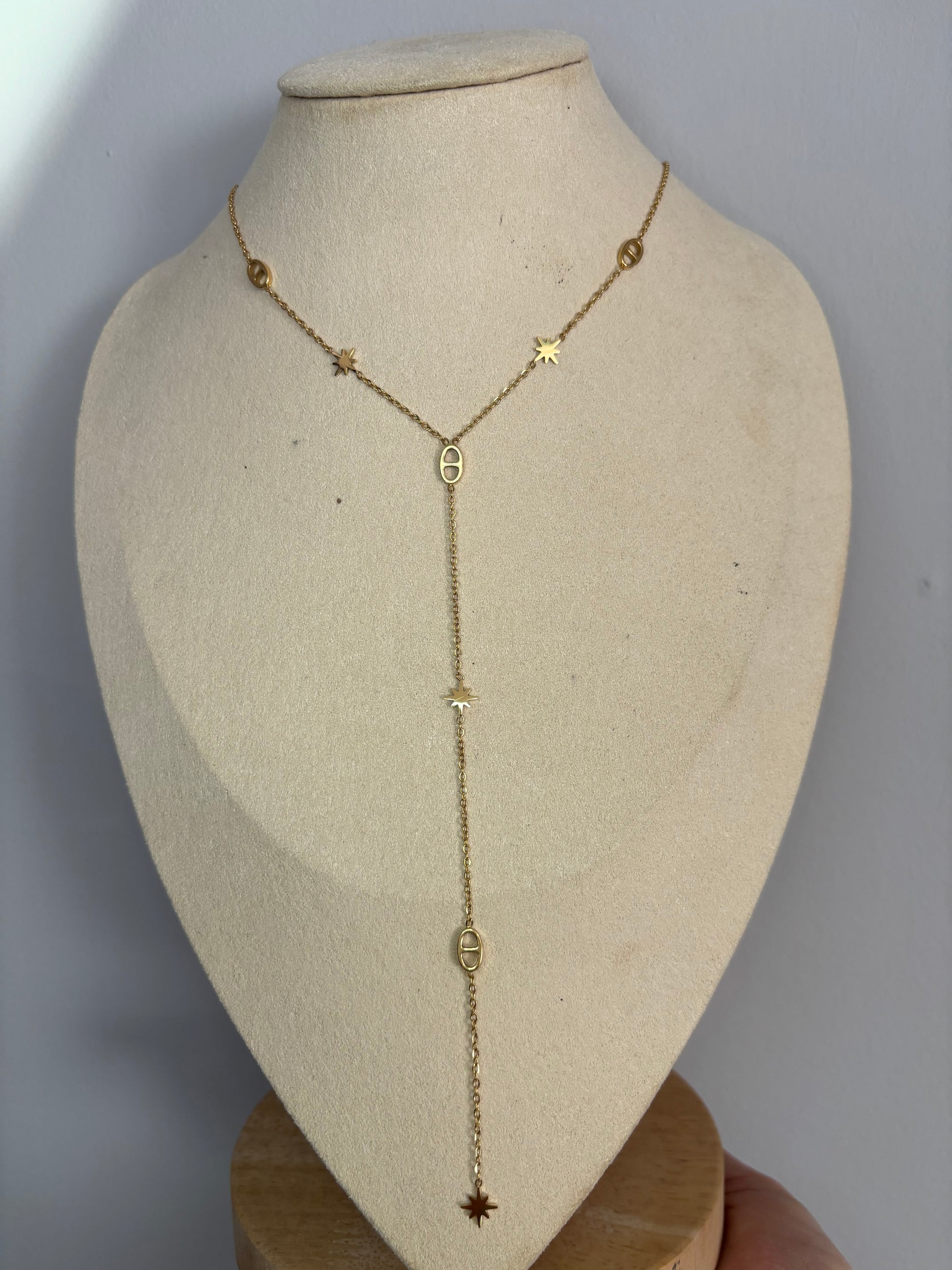 Collier Y avec étoile
