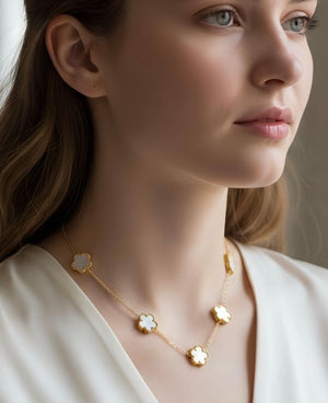 Collier trefles réversible acier inoxydable ajustable