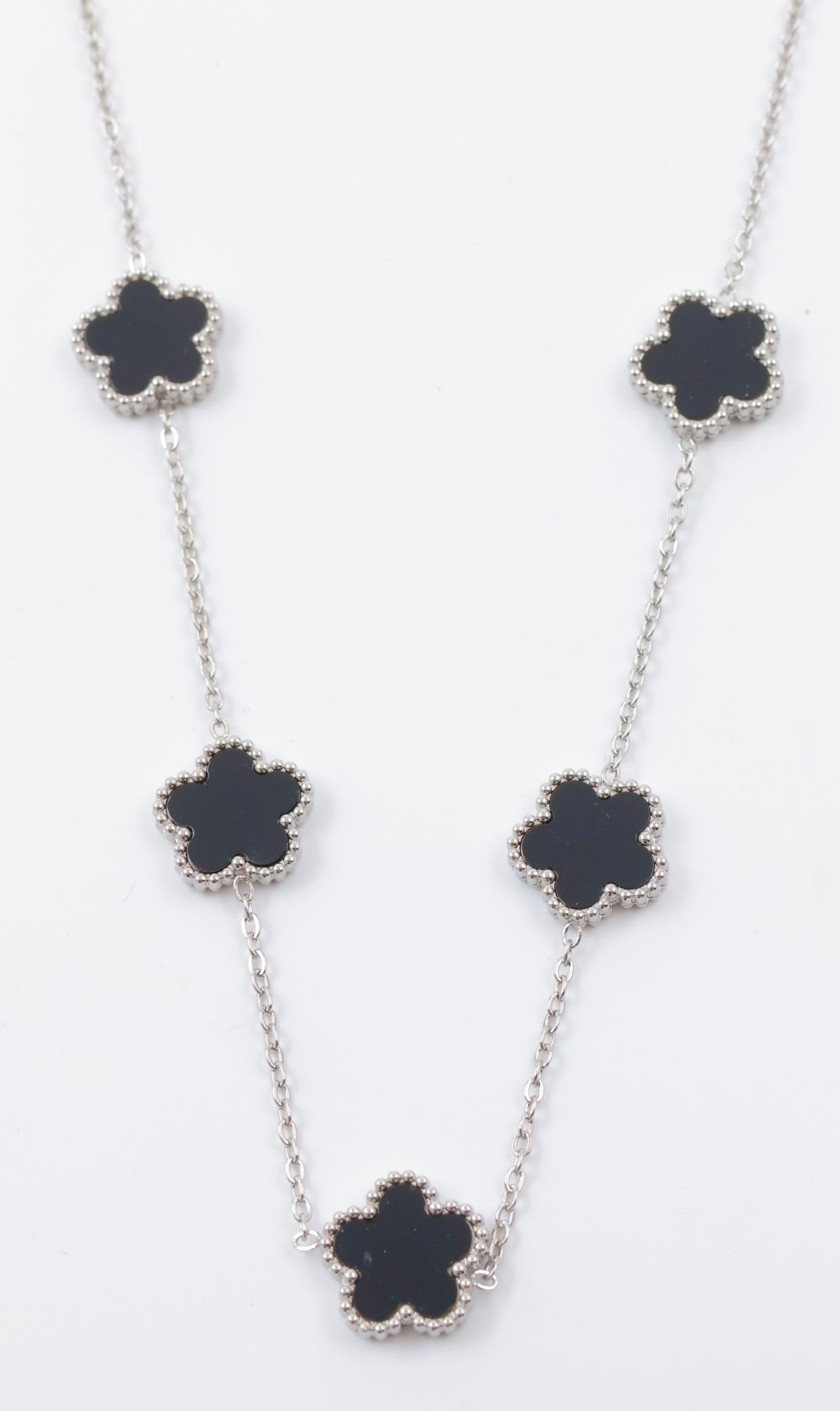 Collier trefles réversible acier inoxydable ajustable