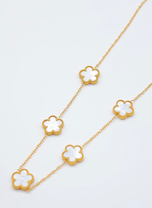 Collier trefles réversible acier inoxydable ajustable