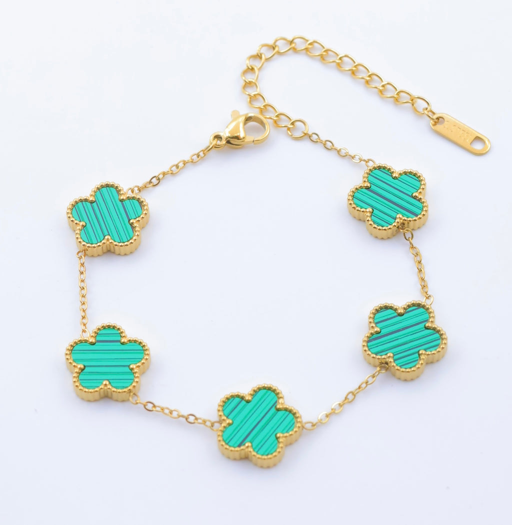 Bracelet Tréfles réversible au choix de couleur multiples