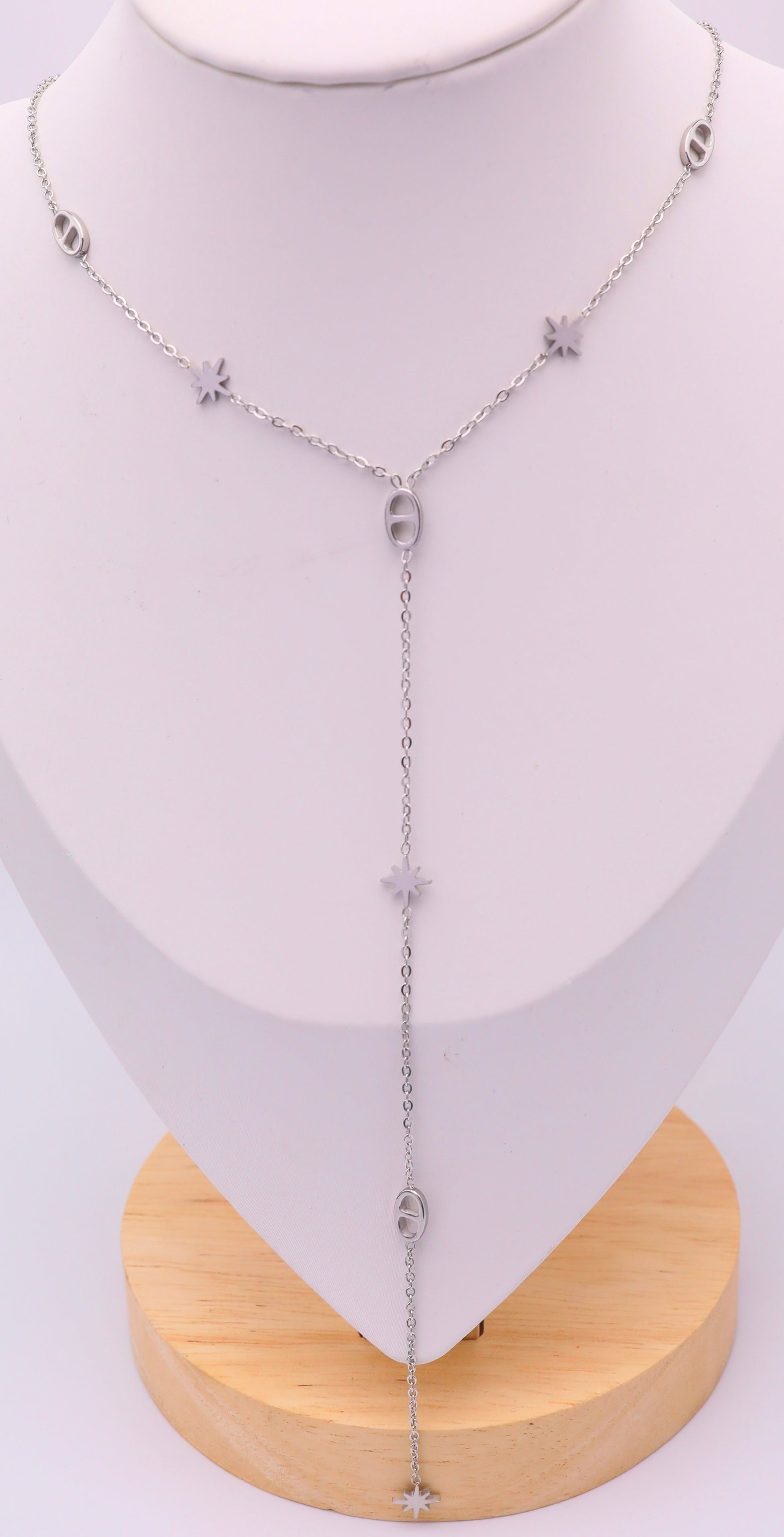 Collier Y avec étoile et d