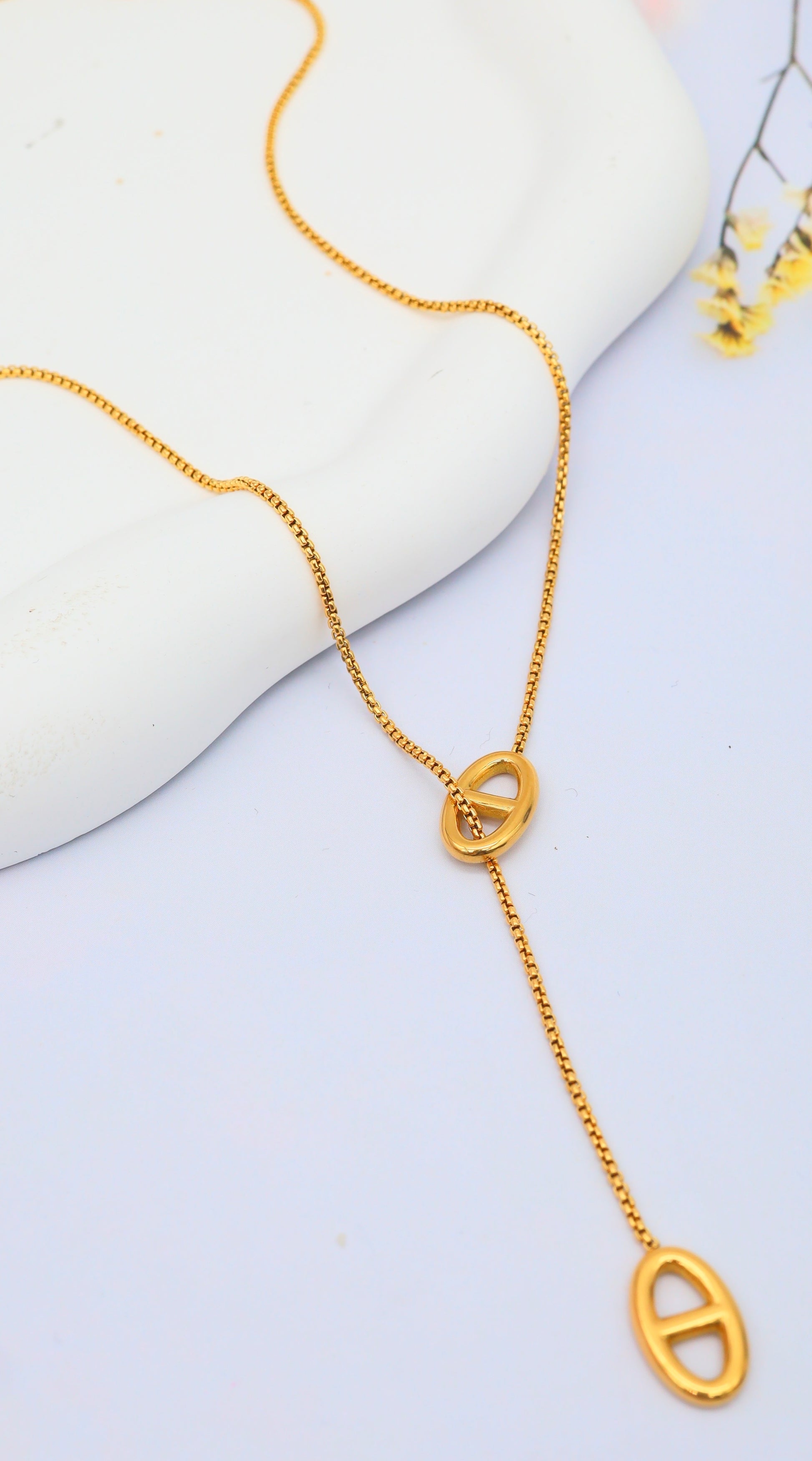 Collier Y simple coulissant