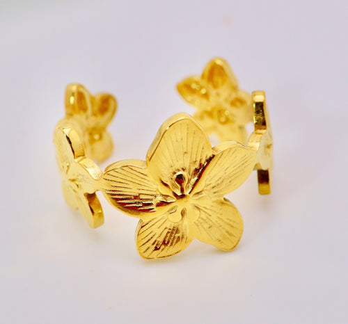 Bague fleurs tous le long